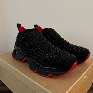 CHRISTIAN LOUBOUTIN NIB Men's Spike-Sock Flat 43 / US10